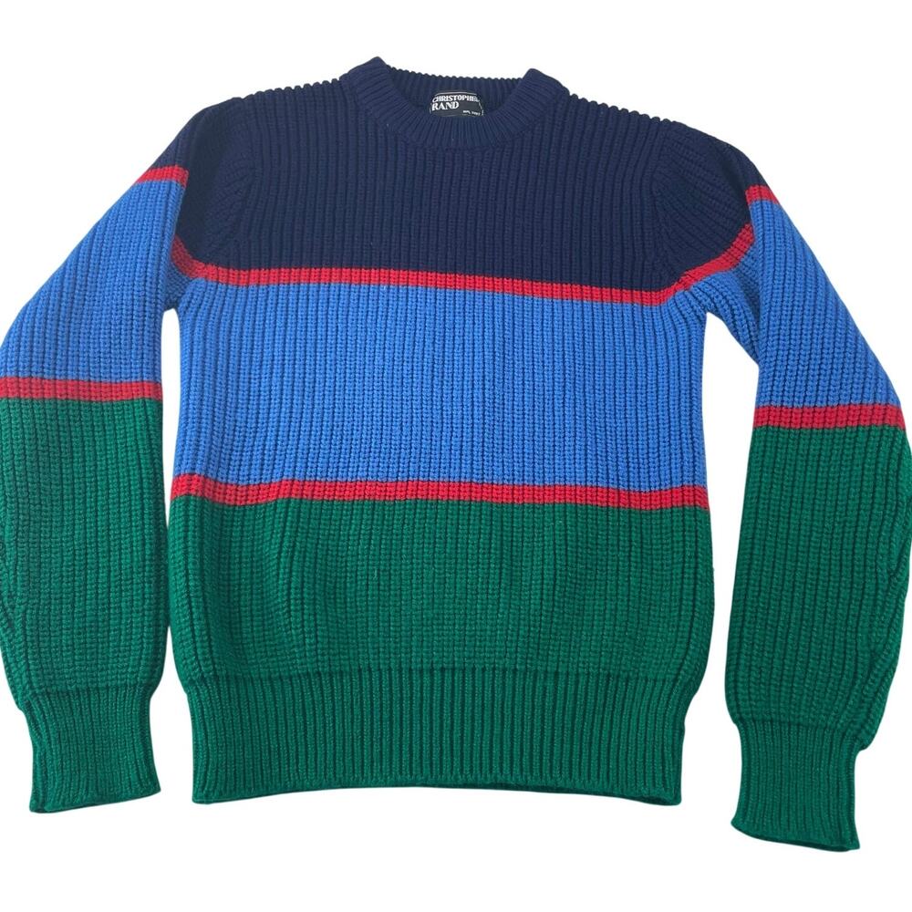 Vintage 80s Christopher Rand Knit Sweater, Kids M 12-14 or Womens Small